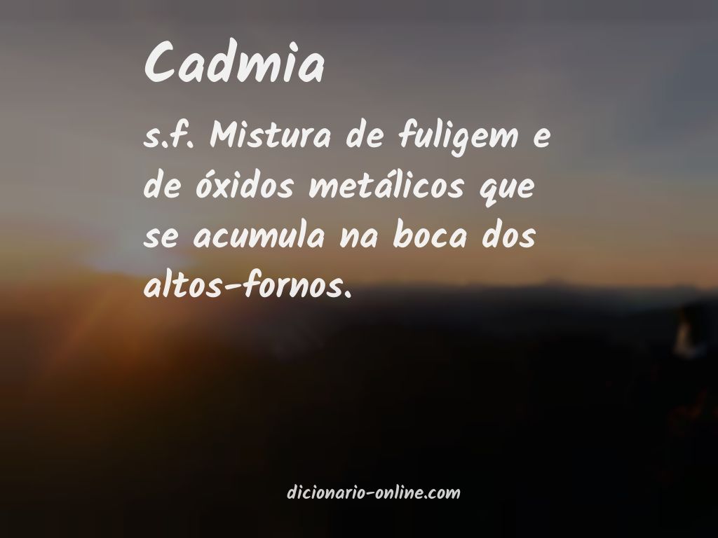 Significado de cadmia