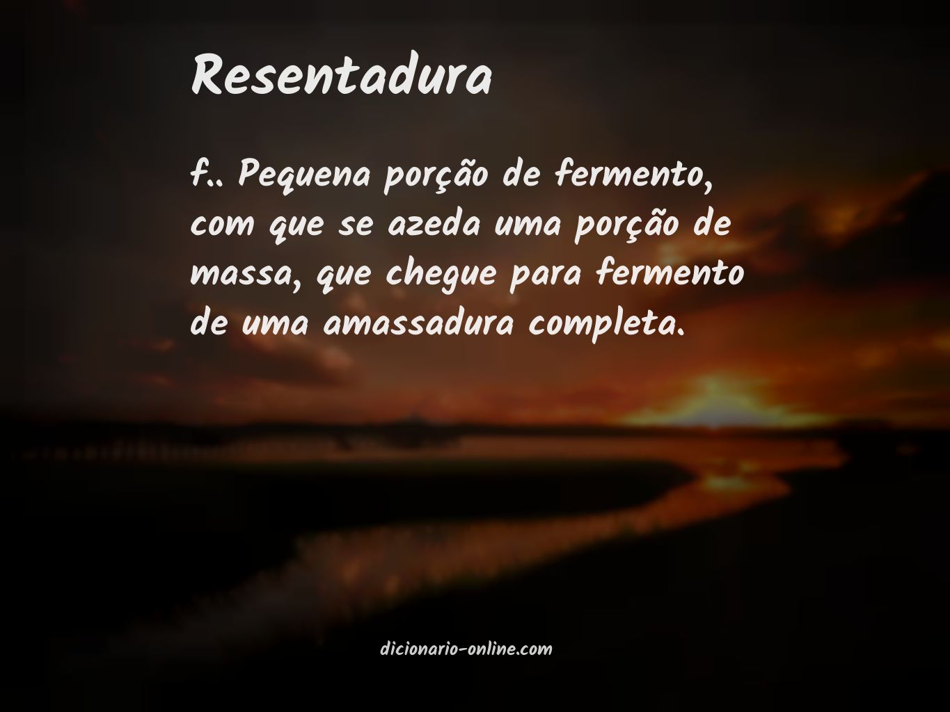 Significado de resentadura