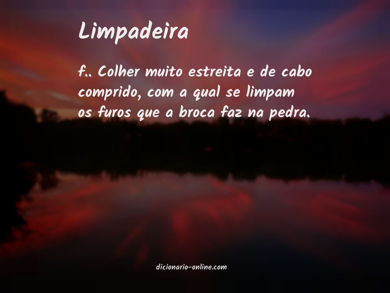 Significado de limpadeira