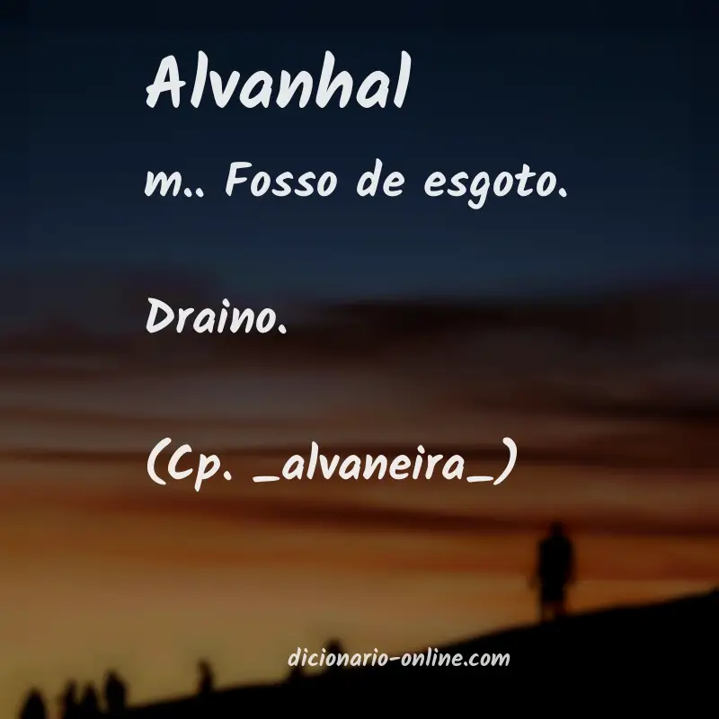 Significado de alvanhal