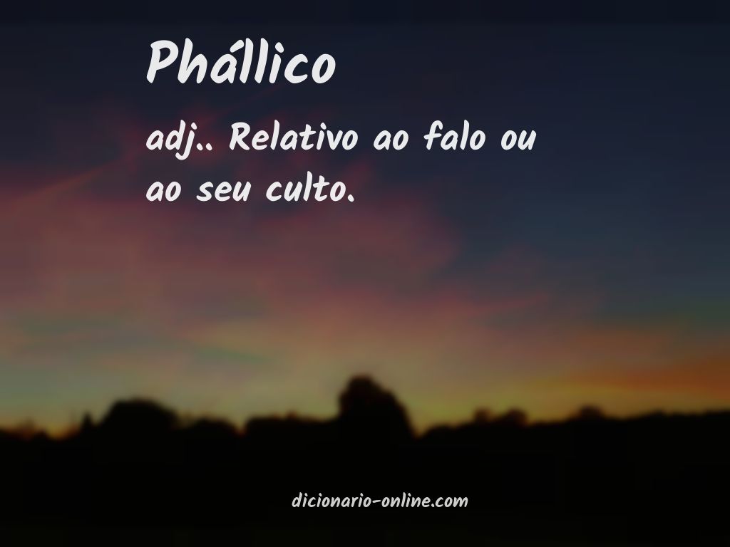 Significado de phállico