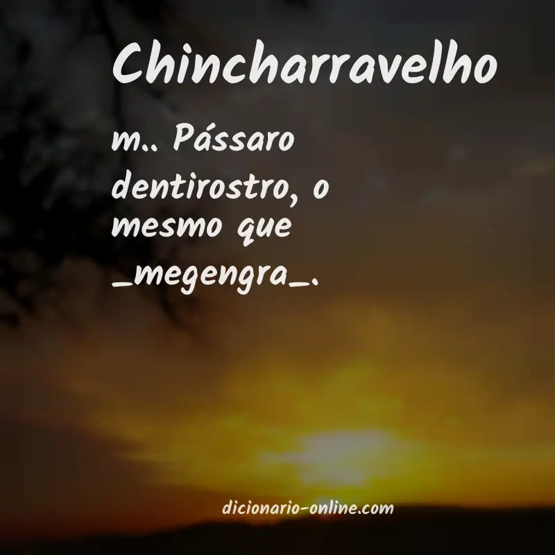 Significado de chincharravelho