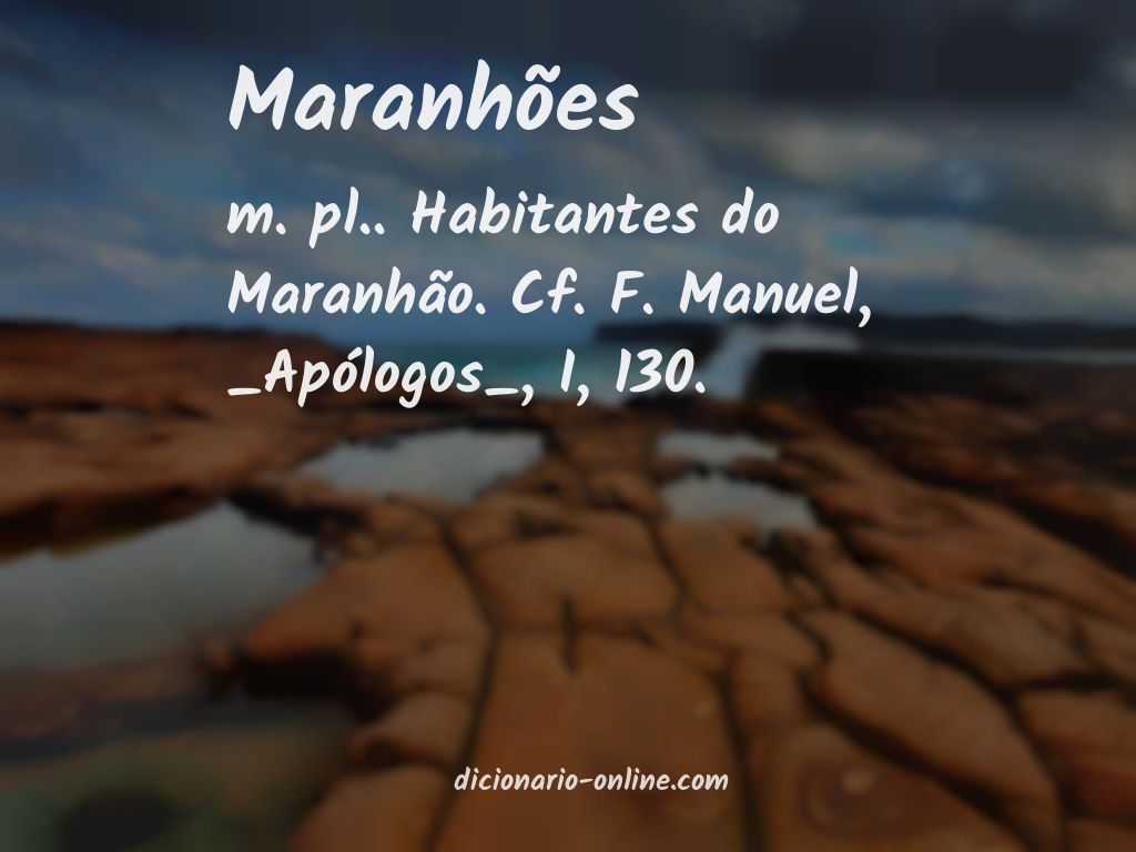 Significado de maranhões