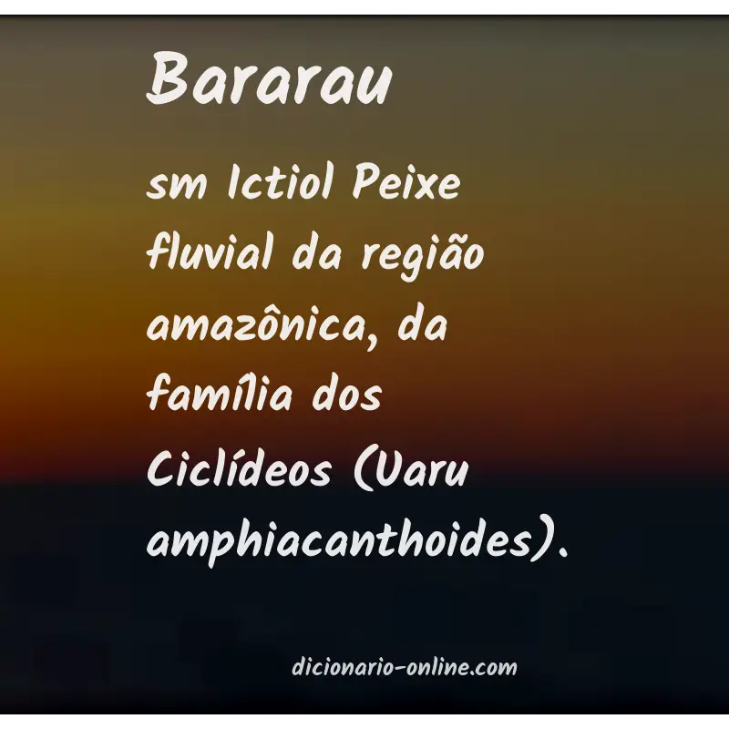 Significado de bararau