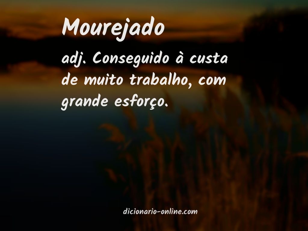 Significado de mourejado