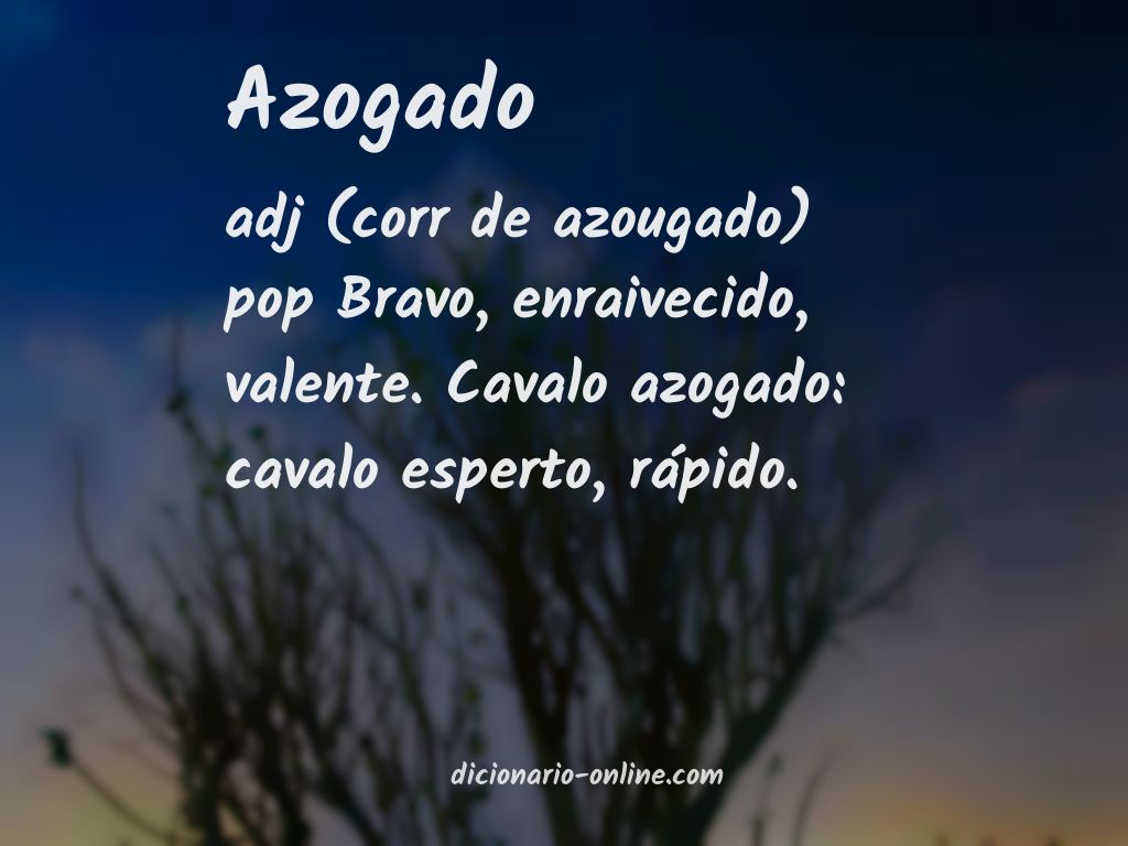 Significado de azogado