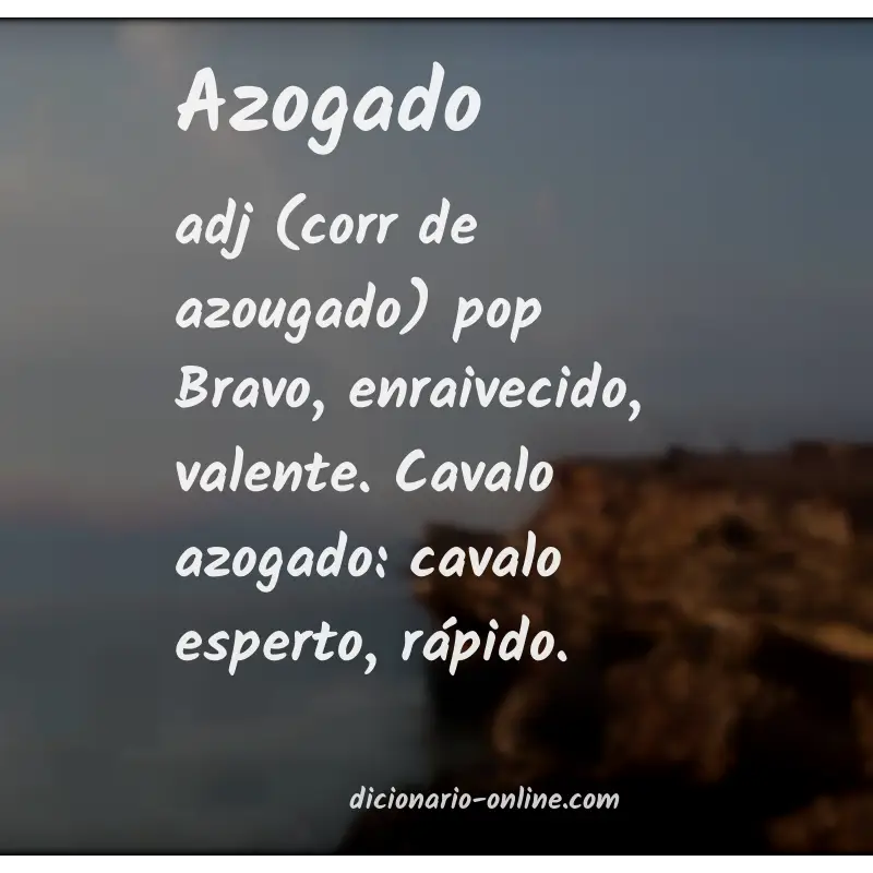 Significado de azogado