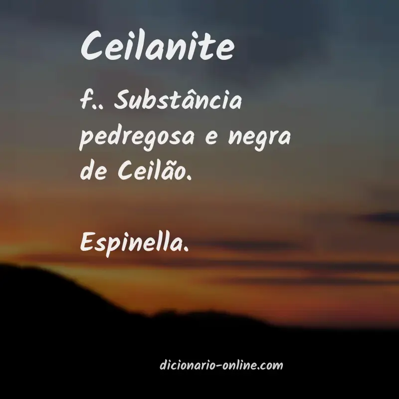 Significado de ceilanite