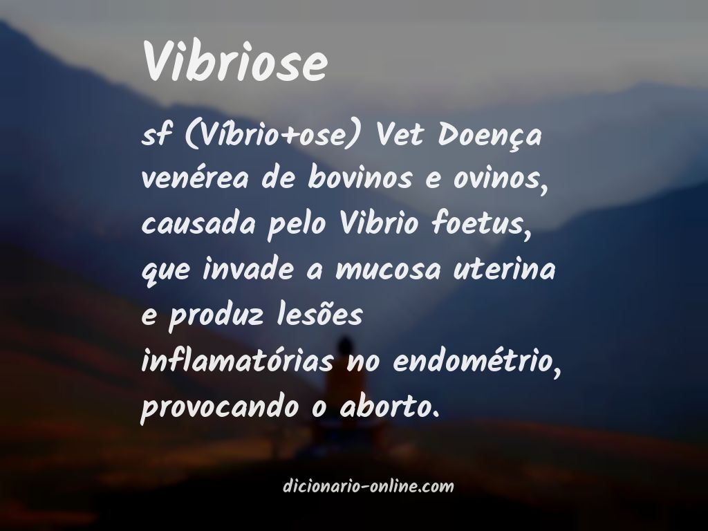 Significado de vibriose