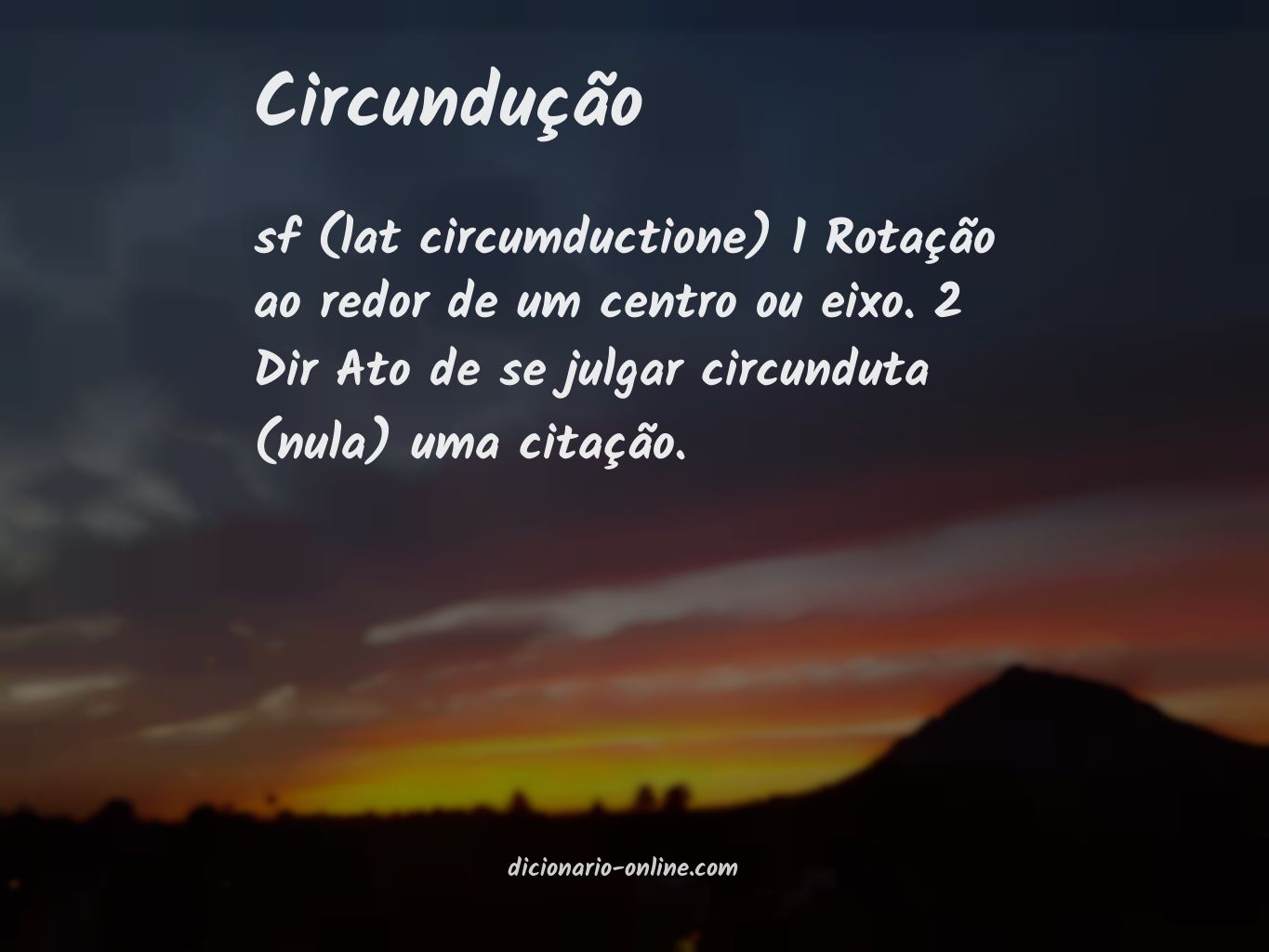 Significado de circundução