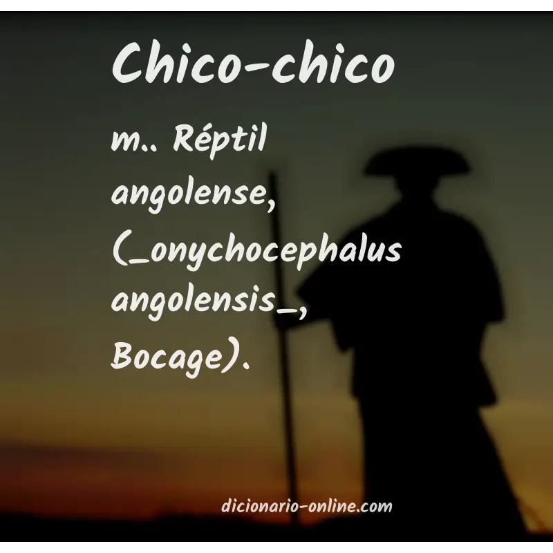 Significado de chico-chico