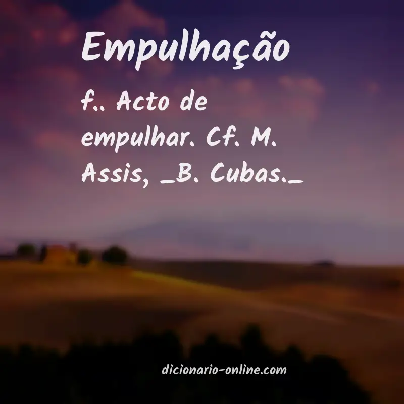 Significado de empulhação