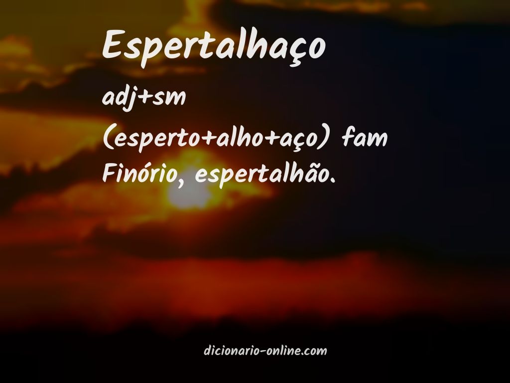 Significado de espertalhaço