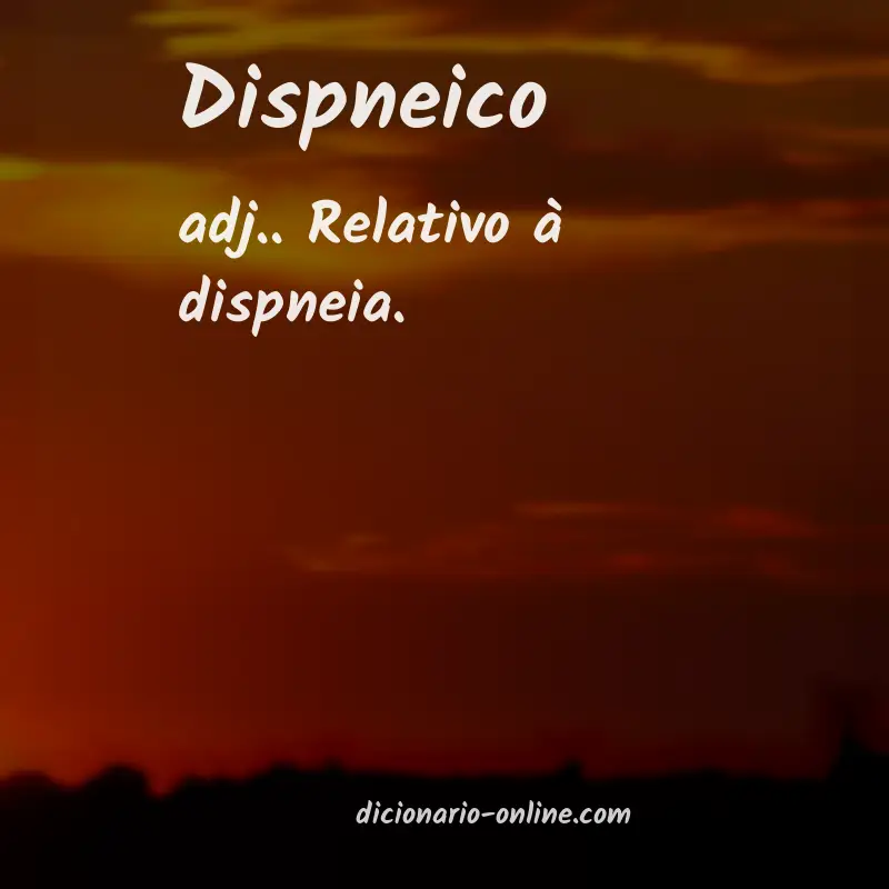 Significado de dispneico