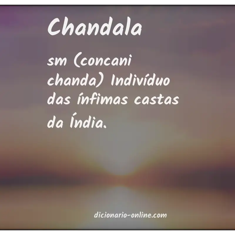 Significado de chandala