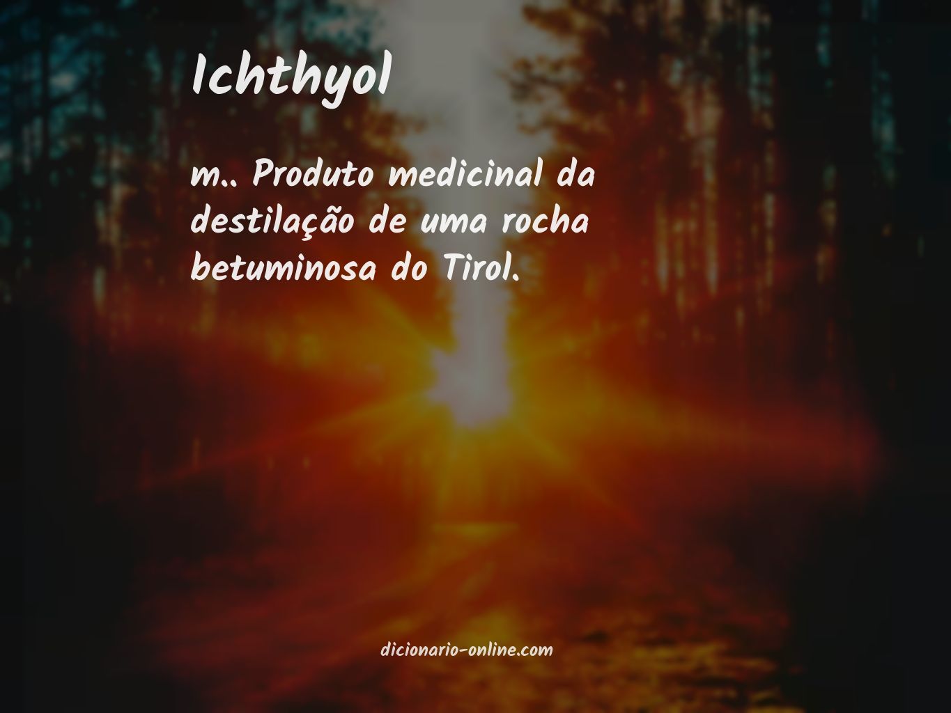 Significado de ichthyol