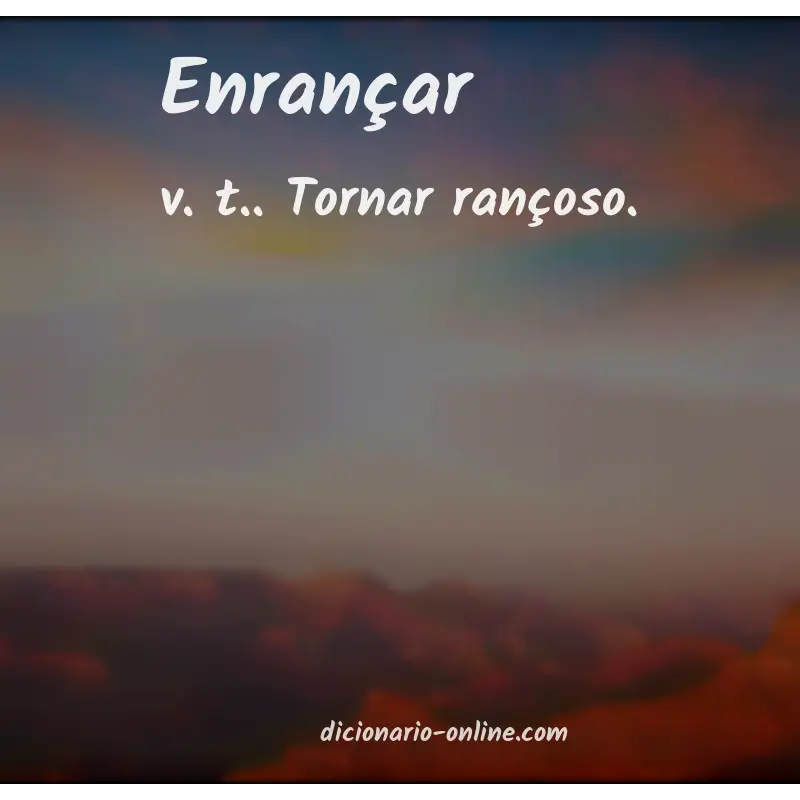 Significado de enrançar