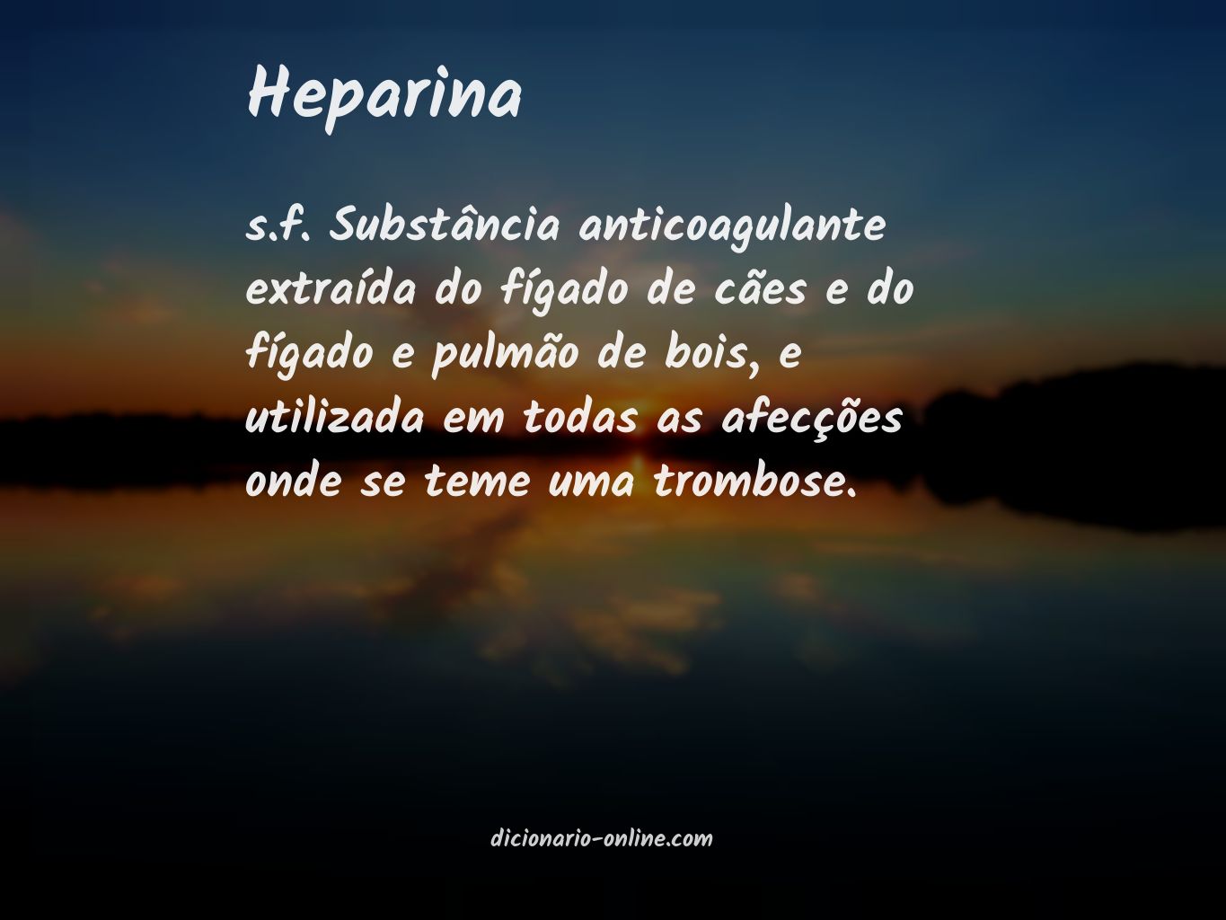 Significado de heparina