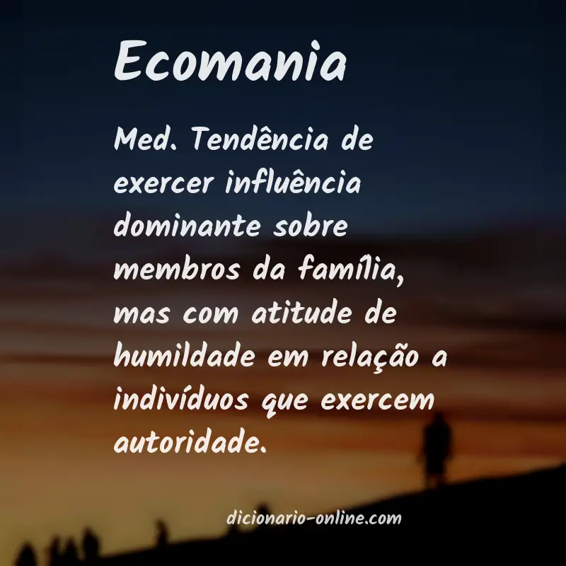 Significado de ecomania