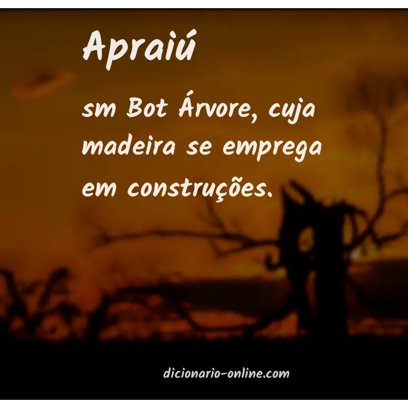 Significado de apraiú