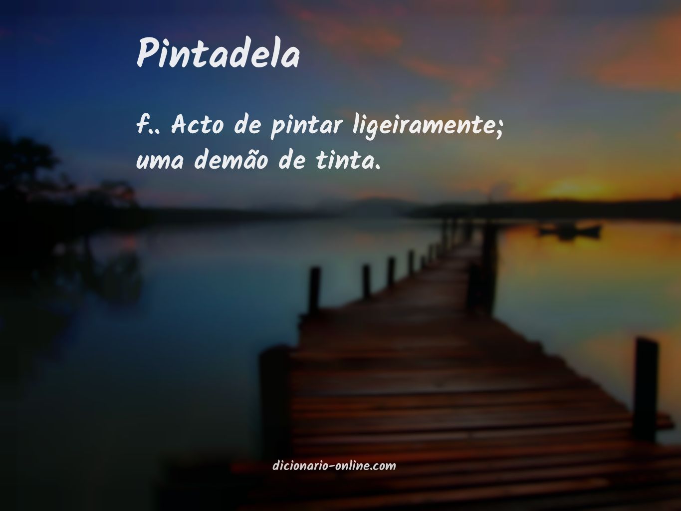 Significado de pintadela