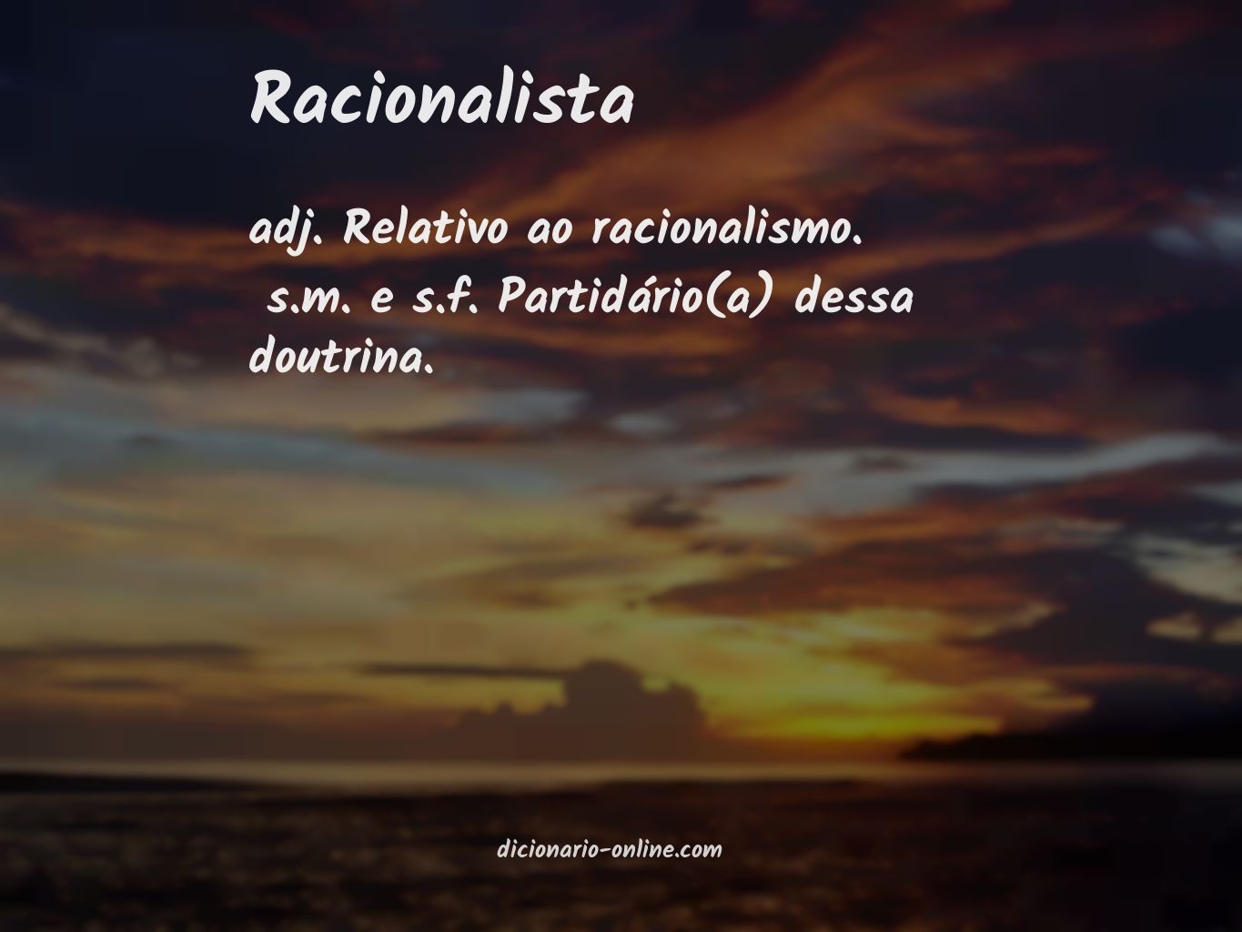 Significado de racionalista