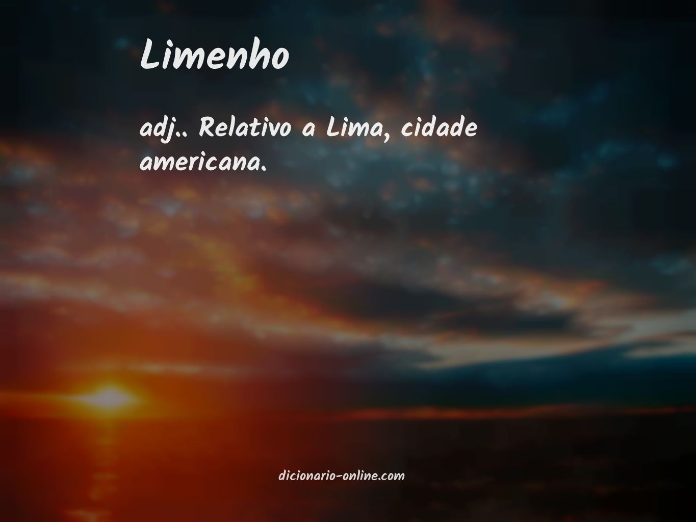 Significado de limenho