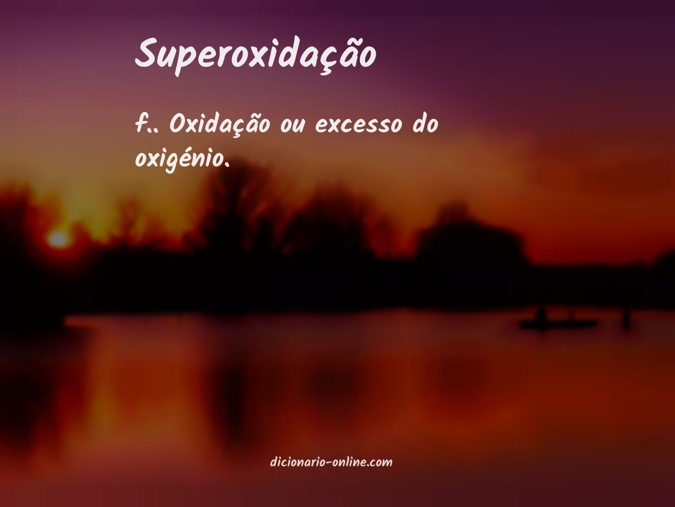 Significado de superoxidação