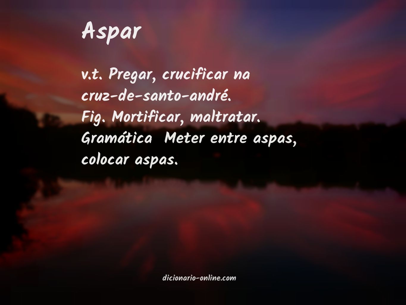 Significado de aspar