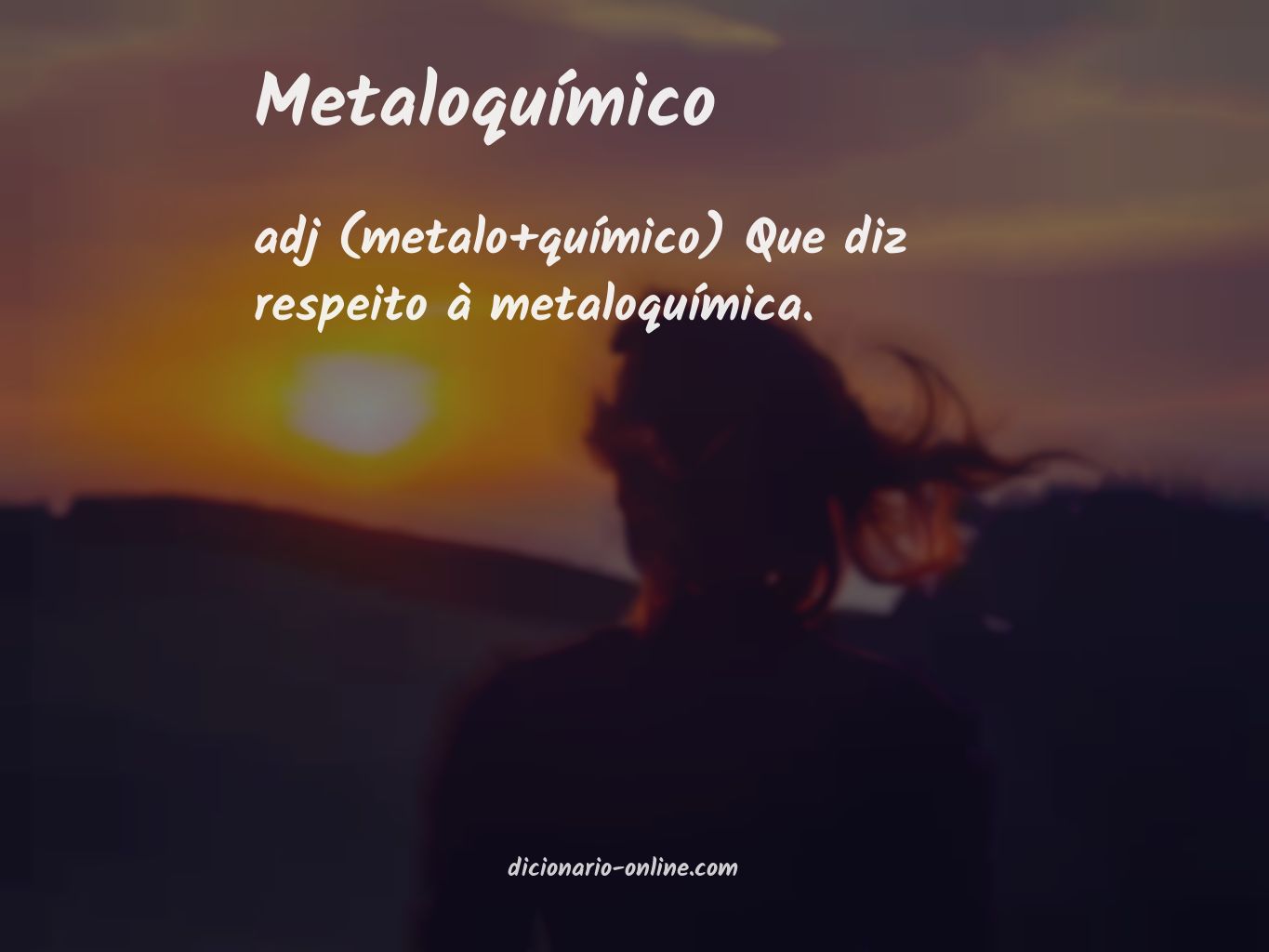 Significado de metaloquímico