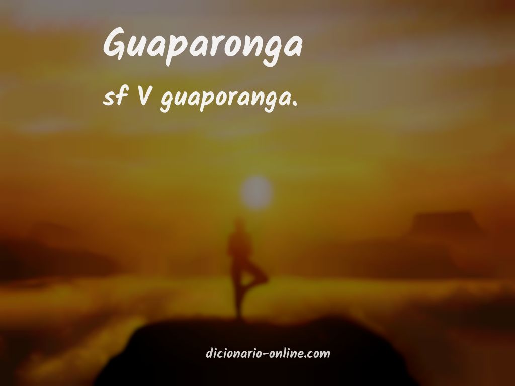 Significado de guaparonga