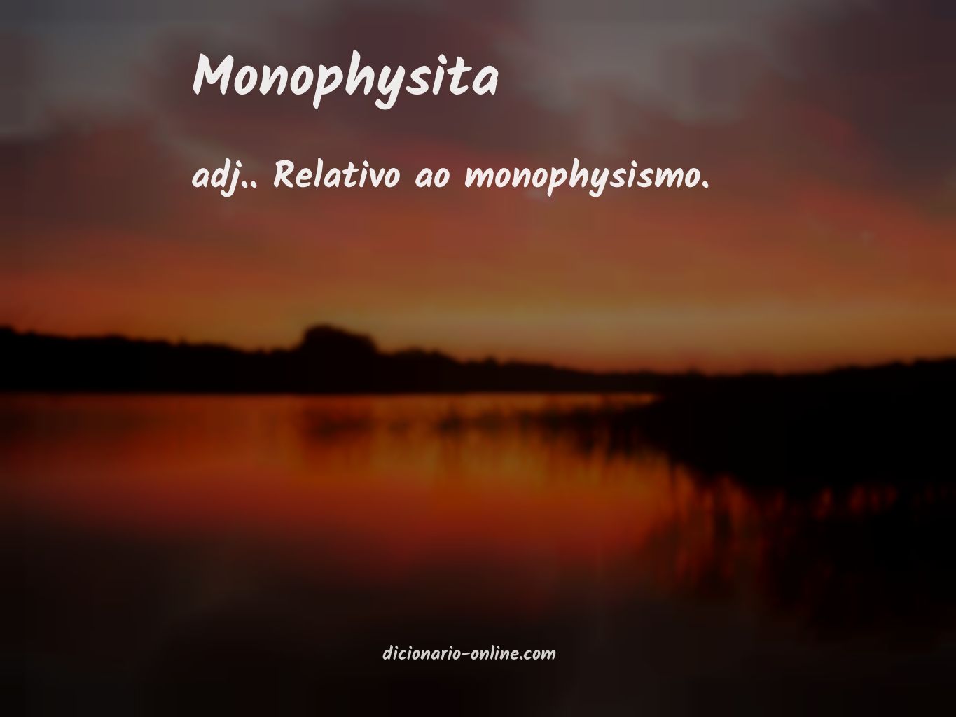 Significado de monophysita