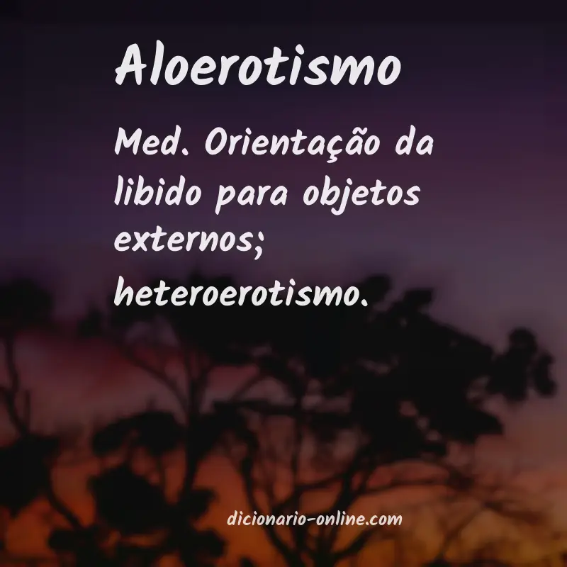 Significado de aloerotismo
