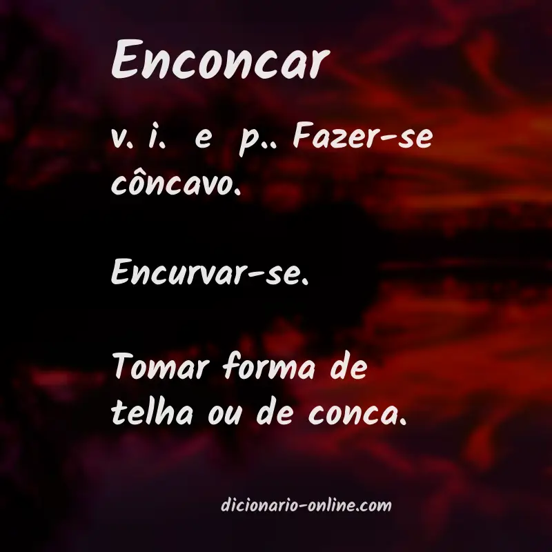 Significado de enconcar