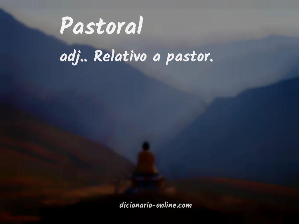 Significado de pastoral