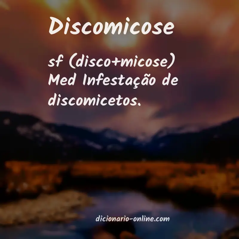 Significado de discomicose