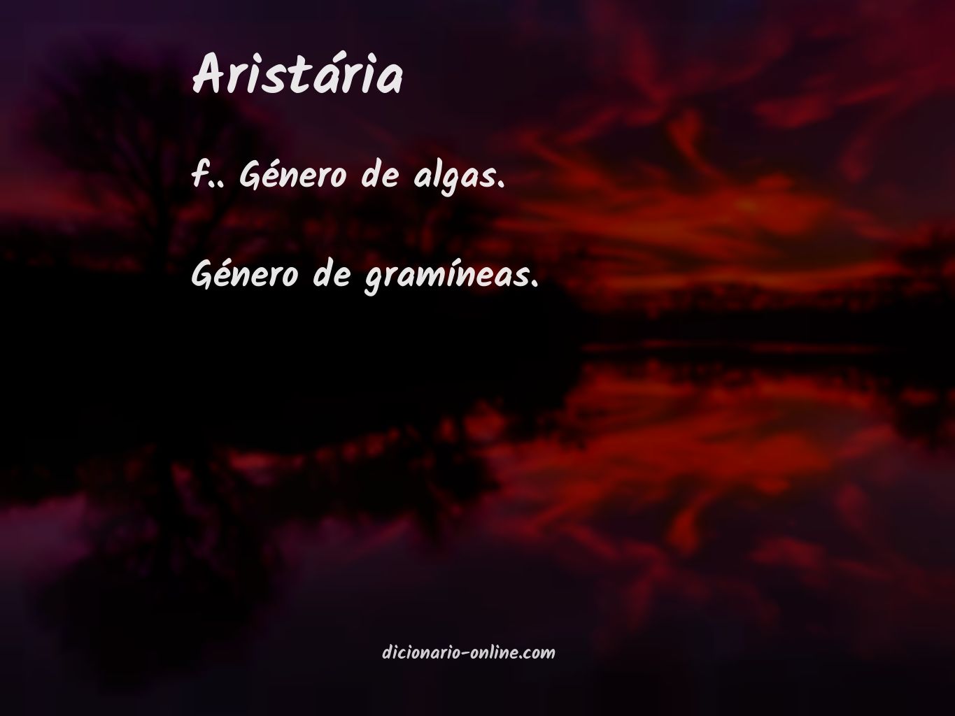 Significado de aristária