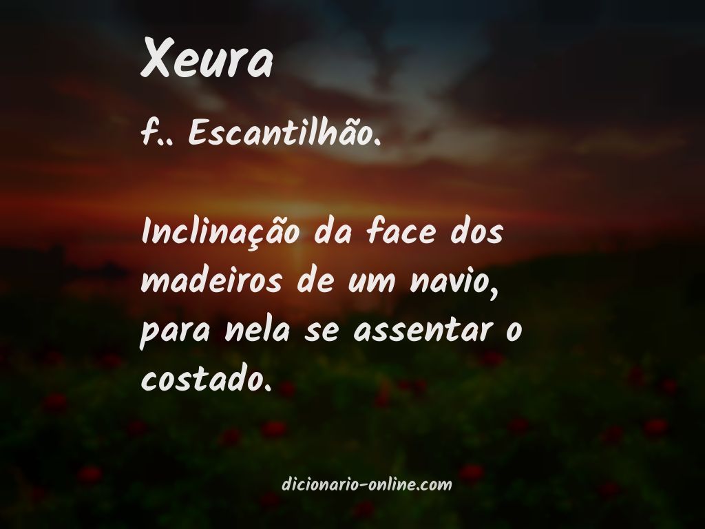 Significado de xeura