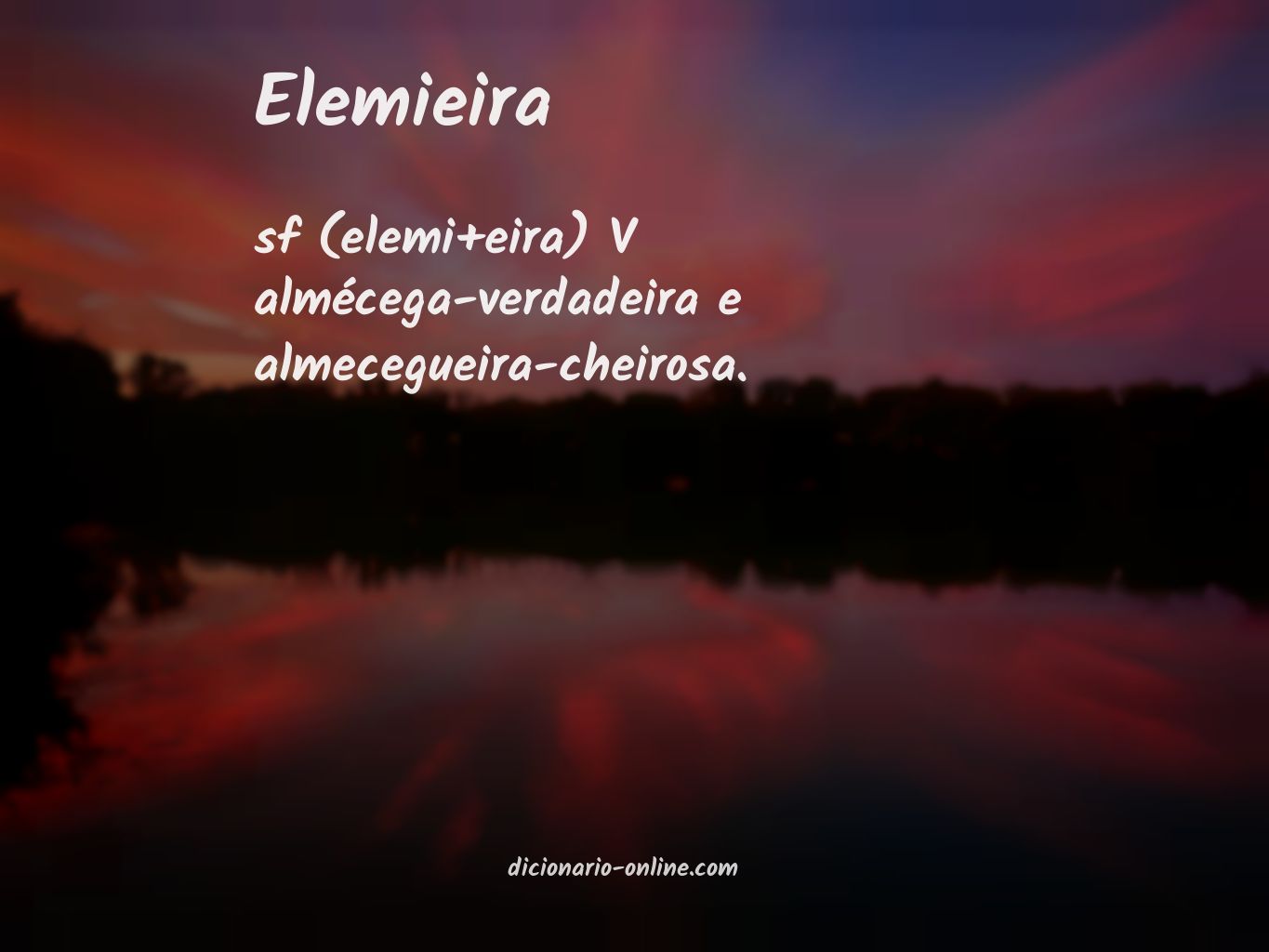 Significado de elemieira