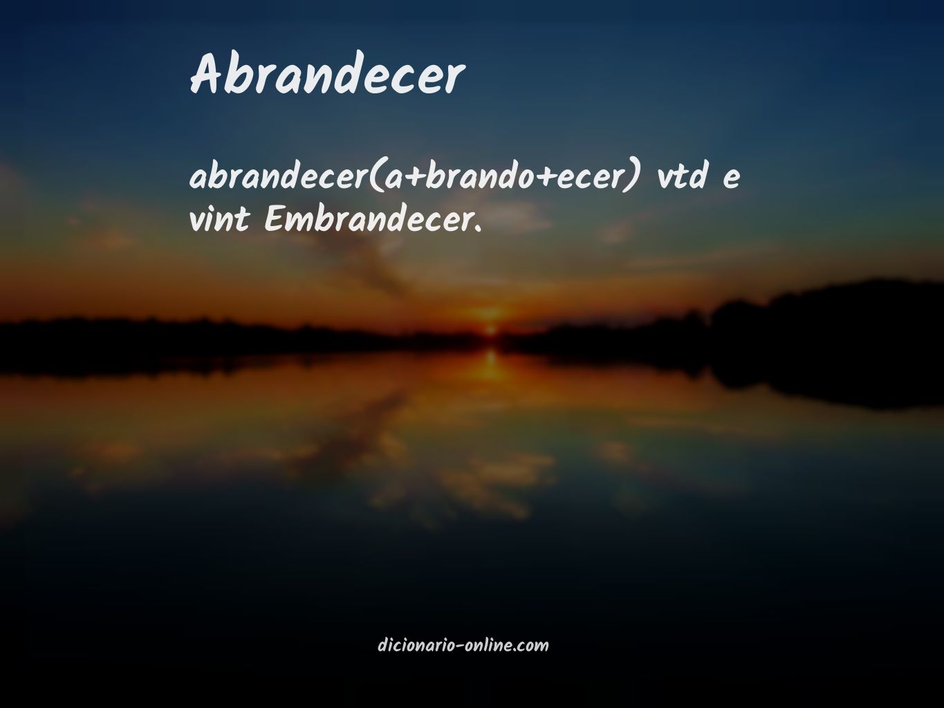 Significado de abrandecer