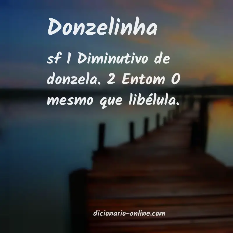 Significado de donzelinha