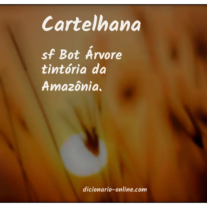 Significado de cartelhana