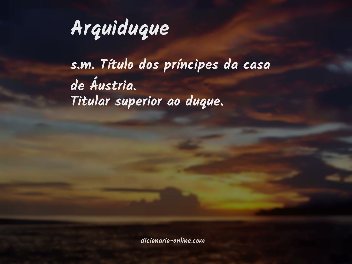 Significado de arquiduque