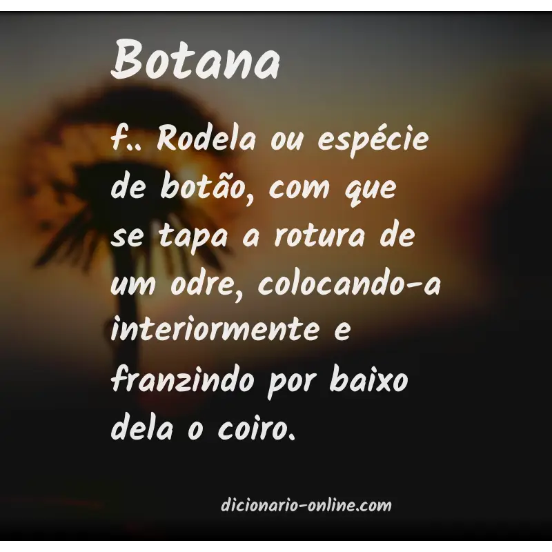 Significado de botana