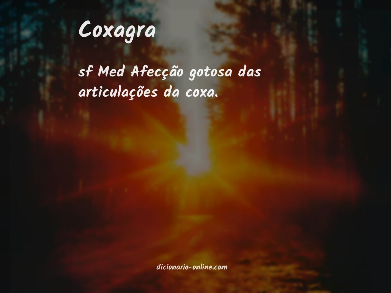 Significado de coxagra