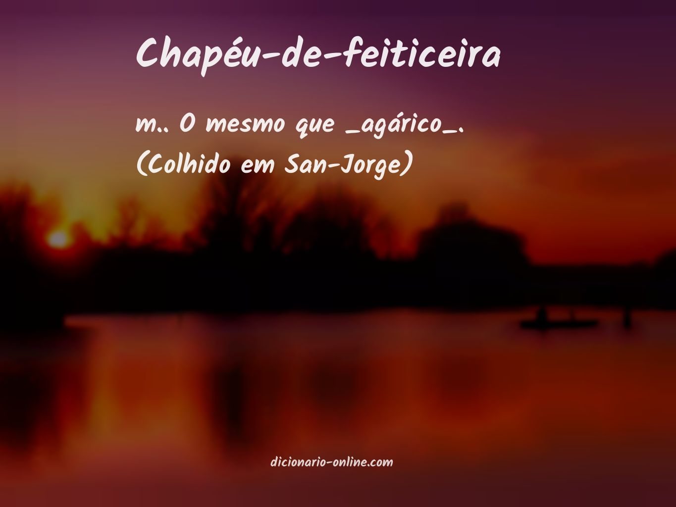 Significado de chapéu-de-feiticeira