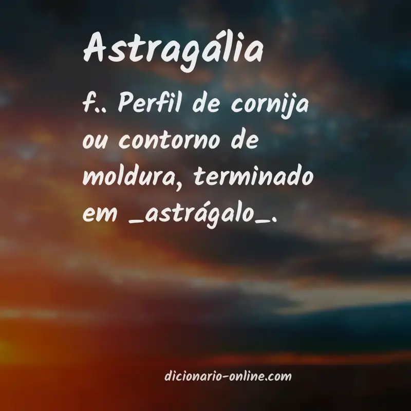 Significado de astragália