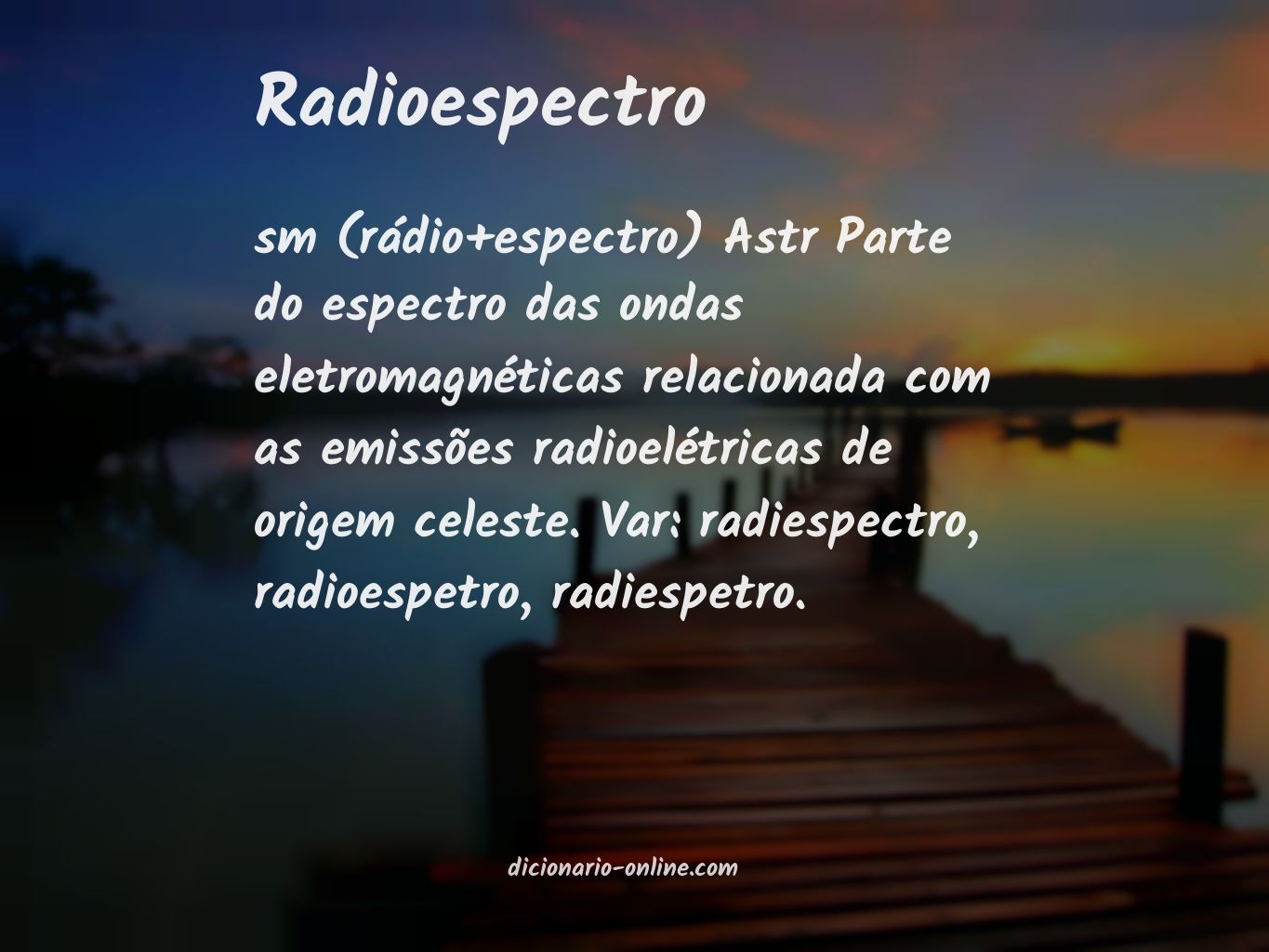 Significado de radioespectro