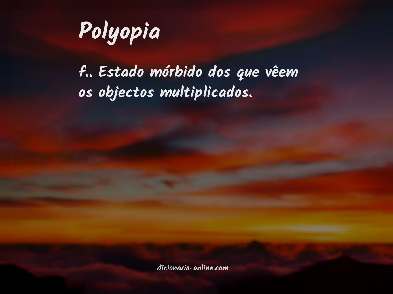 Significado de polyopia