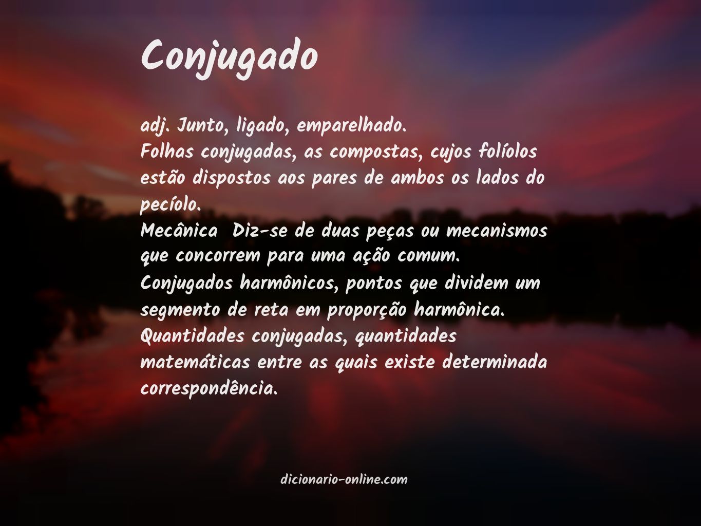 Significado de conjugado